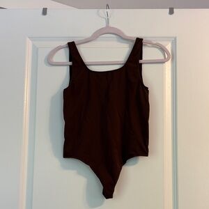 SKIMS chocolate brown bodysuit